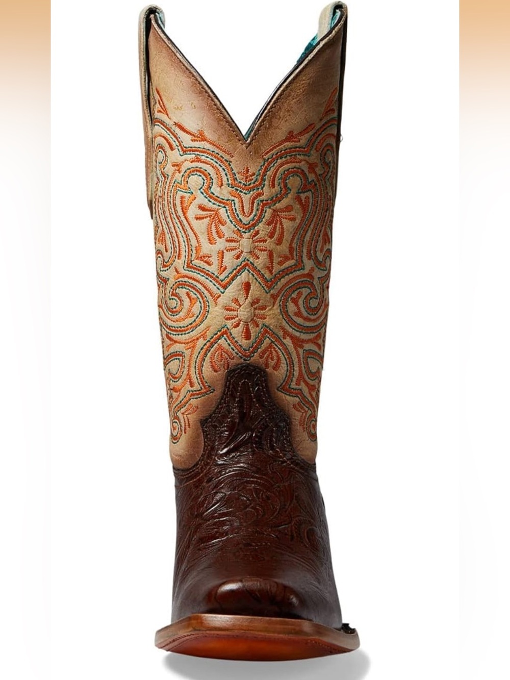 CORRAL Floral Embroidery Vamp Square Toe Cowboy Boot Sz 11 New in Box MSRP $485 - Picture 3 of 16